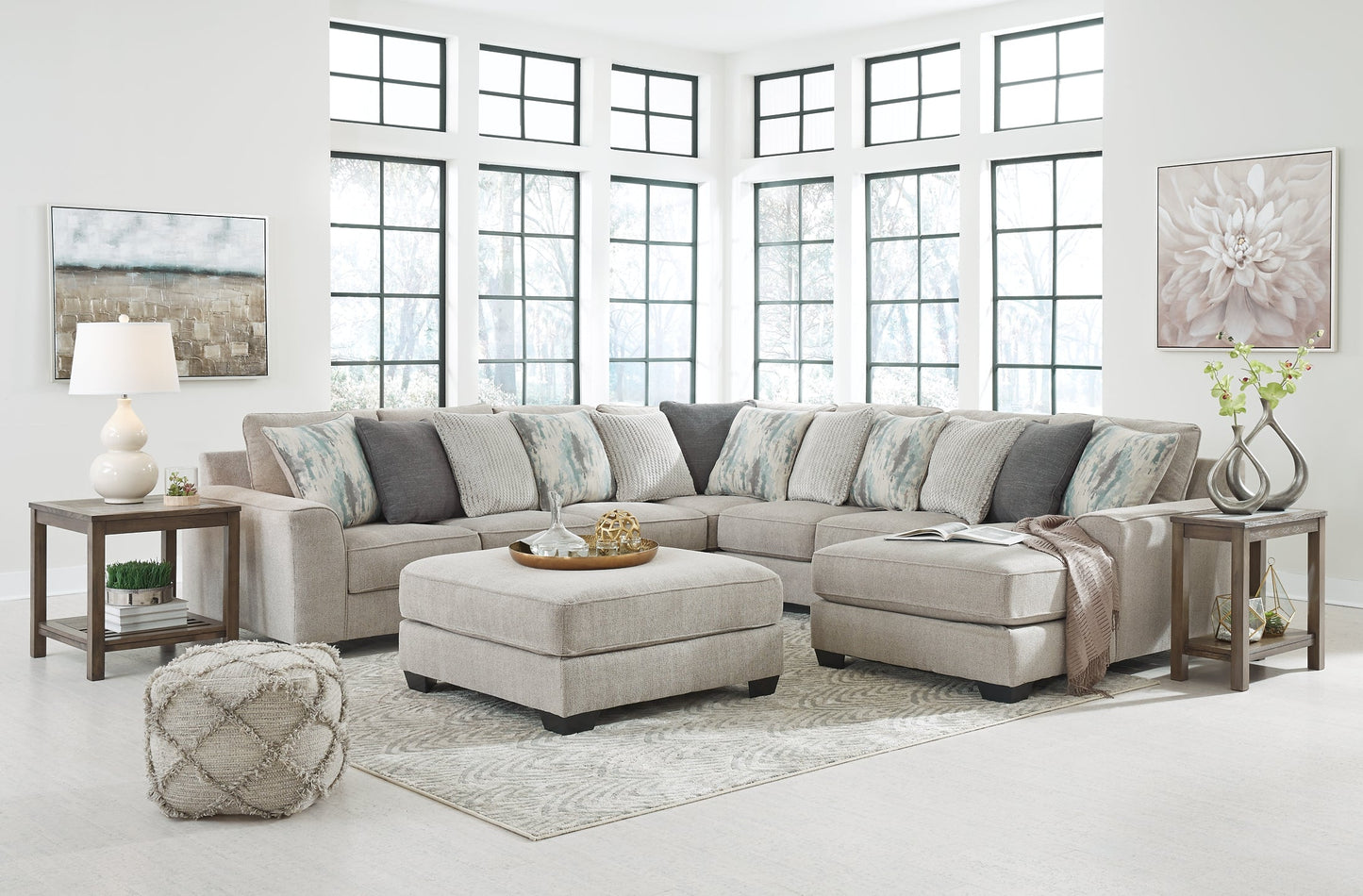 Ardsley 5-Piece Sectional with Ottoman Smyrna Furniture Outlet