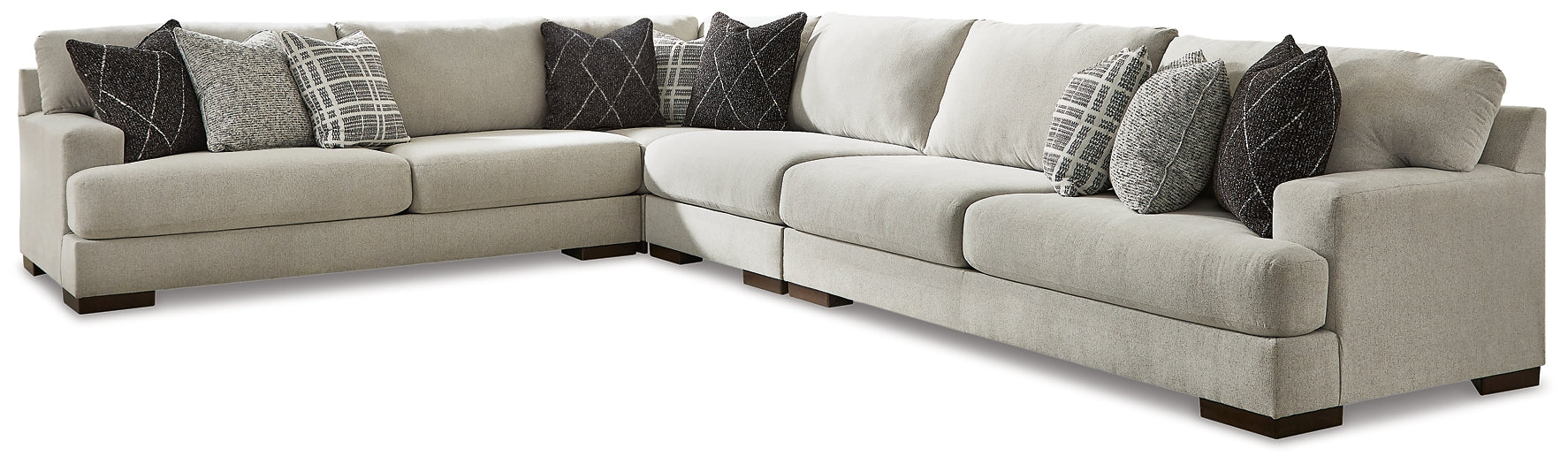 Artsie 4-Piece Sectional with Ottoman Smyrna Furniture Outlet