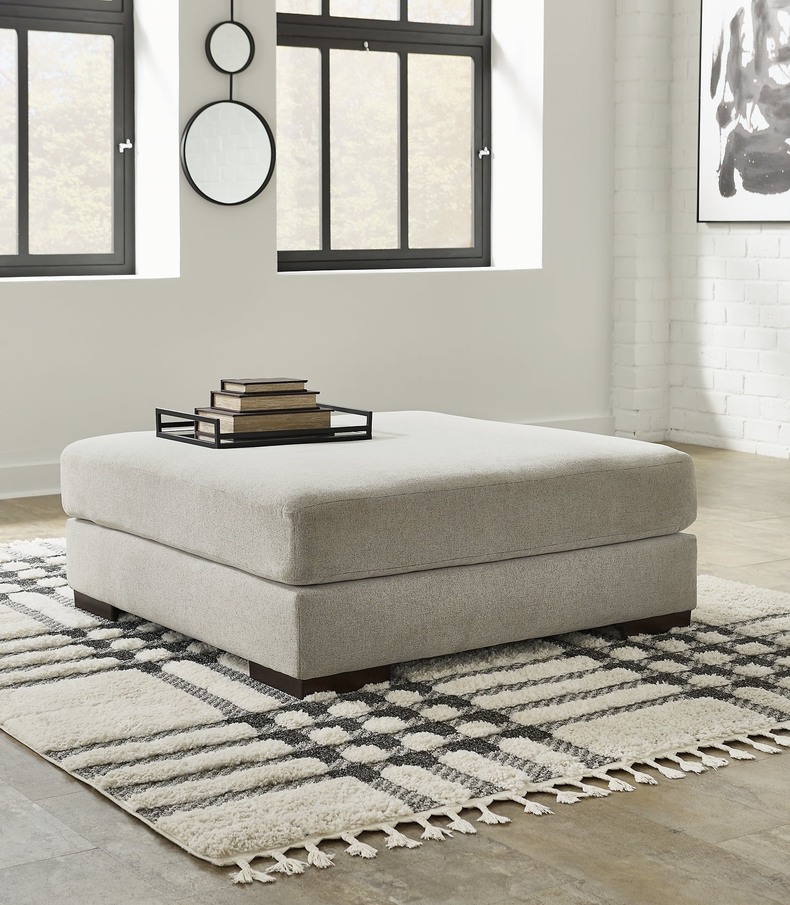 Artsie Oversized Accent Ottoman Smyrna Furniture Outlet