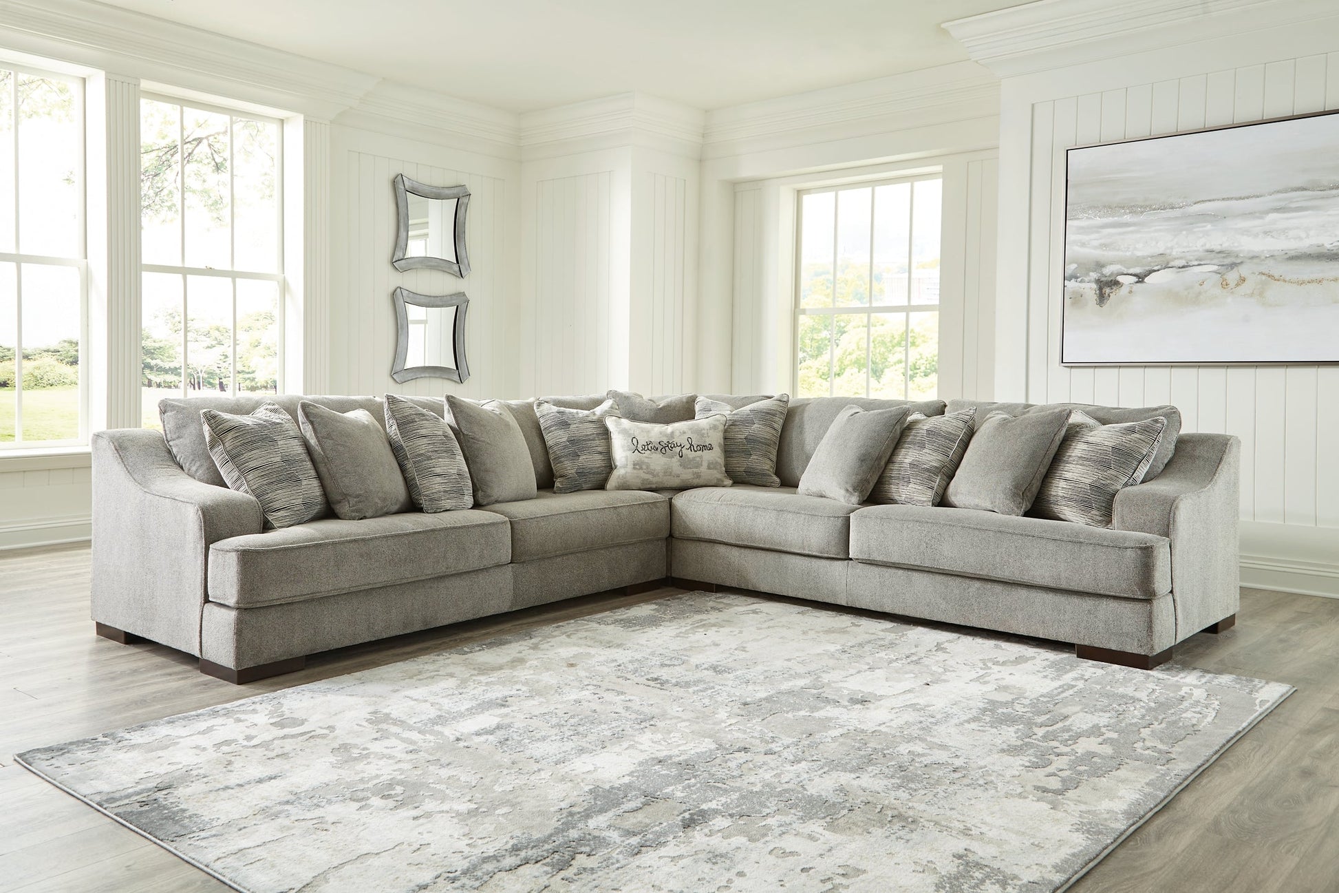 Bayless 3-Piece Sectional with Ottoman Smyrna Furniture Outlet