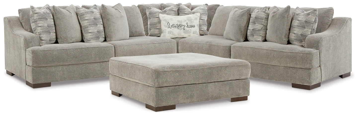 Bayless 3-Piece Sectional with Ottoman Smyrna Furniture Outlet