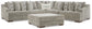 Bayless 3-Piece Sectional with Ottoman Smyrna Furniture Outlet