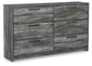 Baystorm Twin Panel Headboard with Dresser Smyrna Furniture Outlet