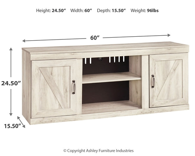 Bellaby LG TV Stand w/Fireplace Option Smyrna Furniture Outlet