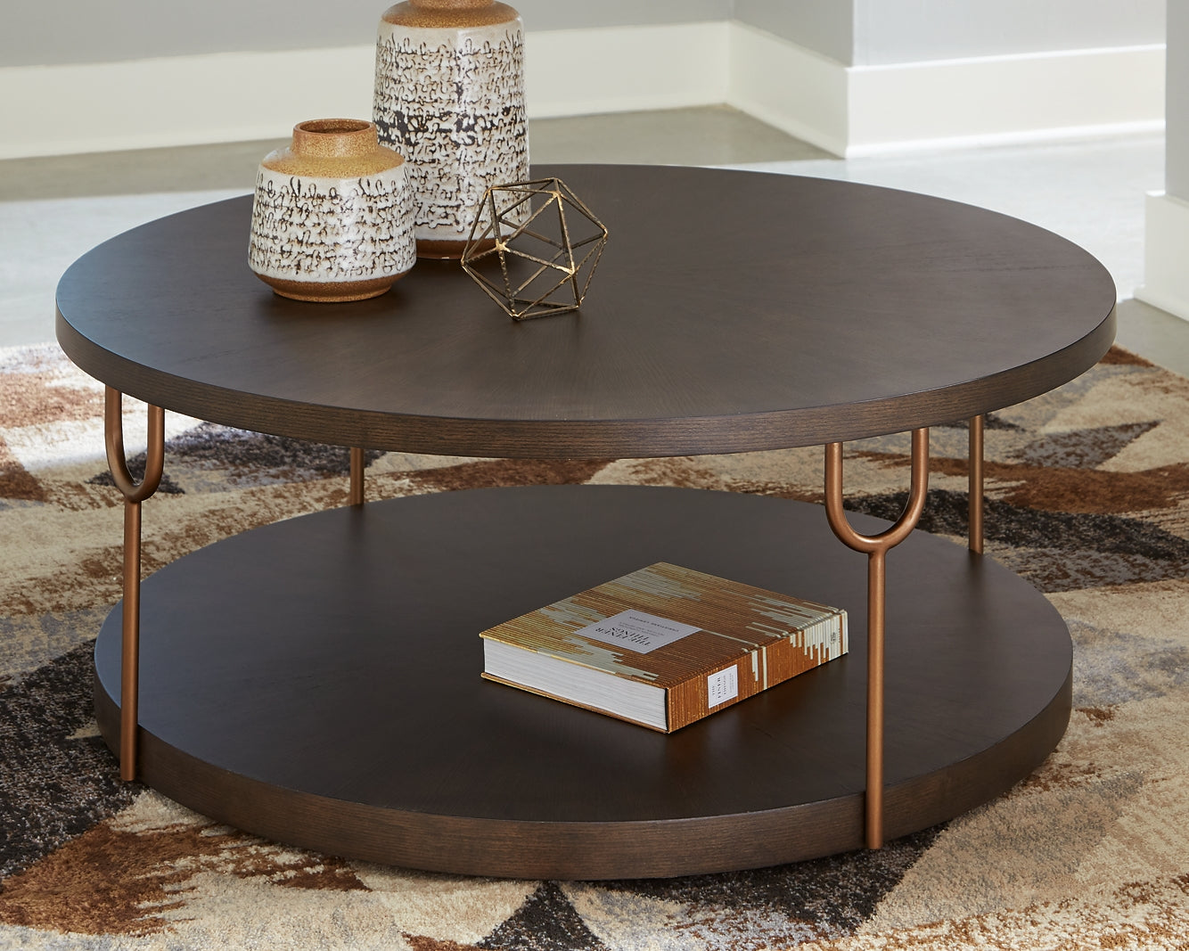 Brazburn Round Cocktail Table Smyrna Furniture Outlet