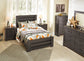 Brinxton Full Panel Bed with Mirrored Dresser and 2 Nightstands Smyrna Furniture Outlet