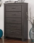 Brinxton Full Panel Headboard with Mirrored Dresser, Chest and 2 Nightstands Smyrna Furniture Outlet