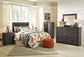 Brinxton Full Panel Headboard with Mirrored Dresser Smyrna Furniture Outlet