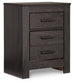 Brinxton King/California King Panel Headboard with Mirrored Dresser, Chest and Nightstand Smyrna Furniture Outlet