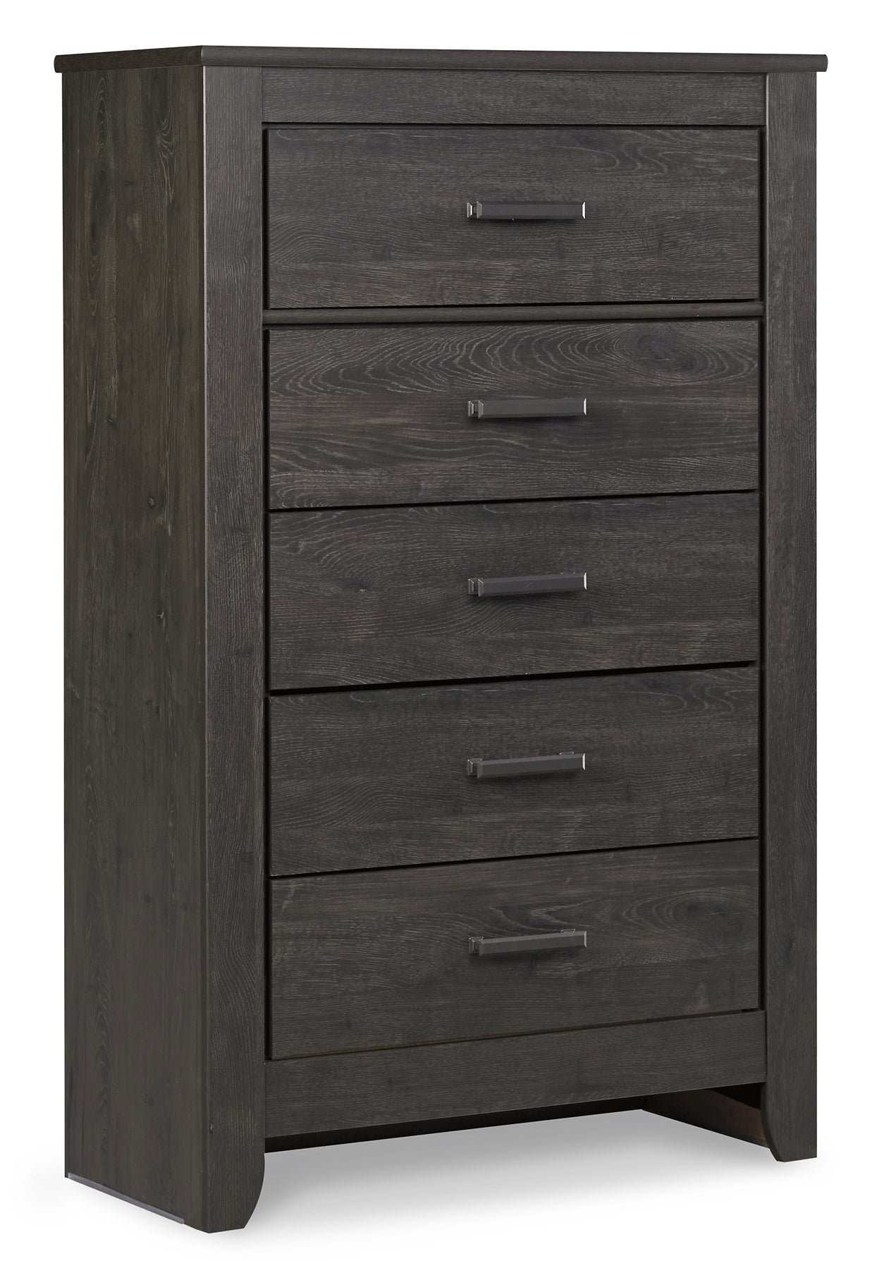 Brinxton King Panel Bed with Mirrored Dresser, Chest and 2 Nightstands Smyrna Furniture Outlet