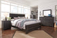 Brinxton King Panel Bed with Mirrored Dresser, Chest and Nightstand Smyrna Furniture Outlet