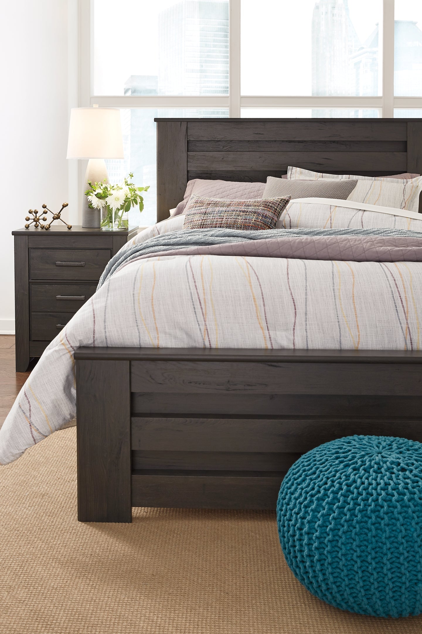 Brinxton Queen Panel Bed with Dresser Smyrna Furniture Outlet