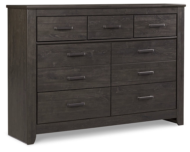 Brinxton Queen Panel Bed with Dresser Smyrna Furniture Outlet