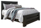 Brinxton Queen Panel Bed with Mirrored Dresser, Chest and Nightstand Smyrna Furniture Outlet