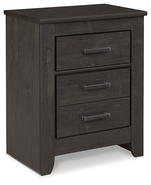 Brinxton Queen Panel Bed with Mirrored Dresser, Chest and Nightstand Smyrna Furniture Outlet