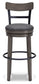 Caitbrook UPH Swivel Barstool (1/CN) Smyrna Furniture Outlet