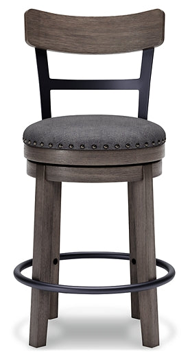 Caitbrook UPH Swivel Barstool (1/CN) Smyrna Furniture Outlet