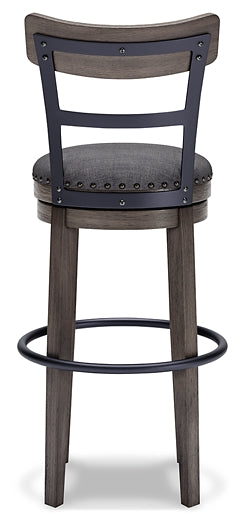 Caitbrook UPH Swivel Barstool (1/CN) Smyrna Furniture Outlet