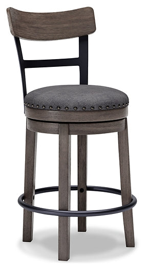 Caitbrook UPH Swivel Barstool (1/CN) Smyrna Furniture Outlet