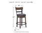 Caitbrook UPH Swivel Barstool (1/CN) Smyrna Furniture Outlet