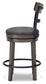 Caitbrook UPH Swivel Barstool (1/CN) Smyrna Furniture Outlet