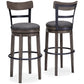 Caitbrook UPH Swivel Barstool (1/CN) Smyrna Furniture Outlet