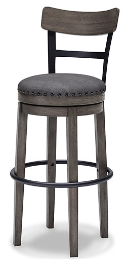 Caitbrook UPH Swivel Barstool (1/CN) Smyrna Furniture Outlet