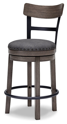 Caitbrook UPH Swivel Barstool (1/CN) Smyrna Furniture Outlet