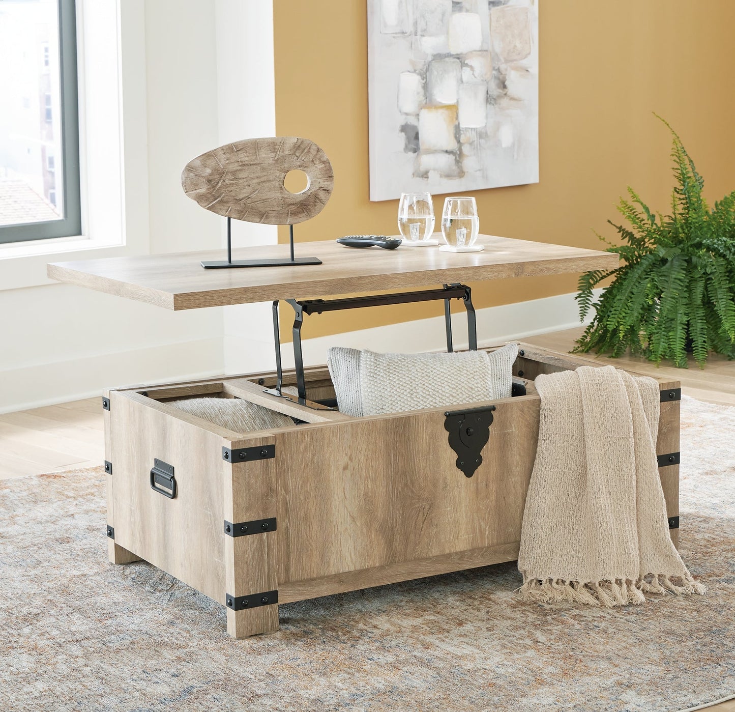 Calaboro Lift Top Cocktail Table Smyrna Furniture Outlet