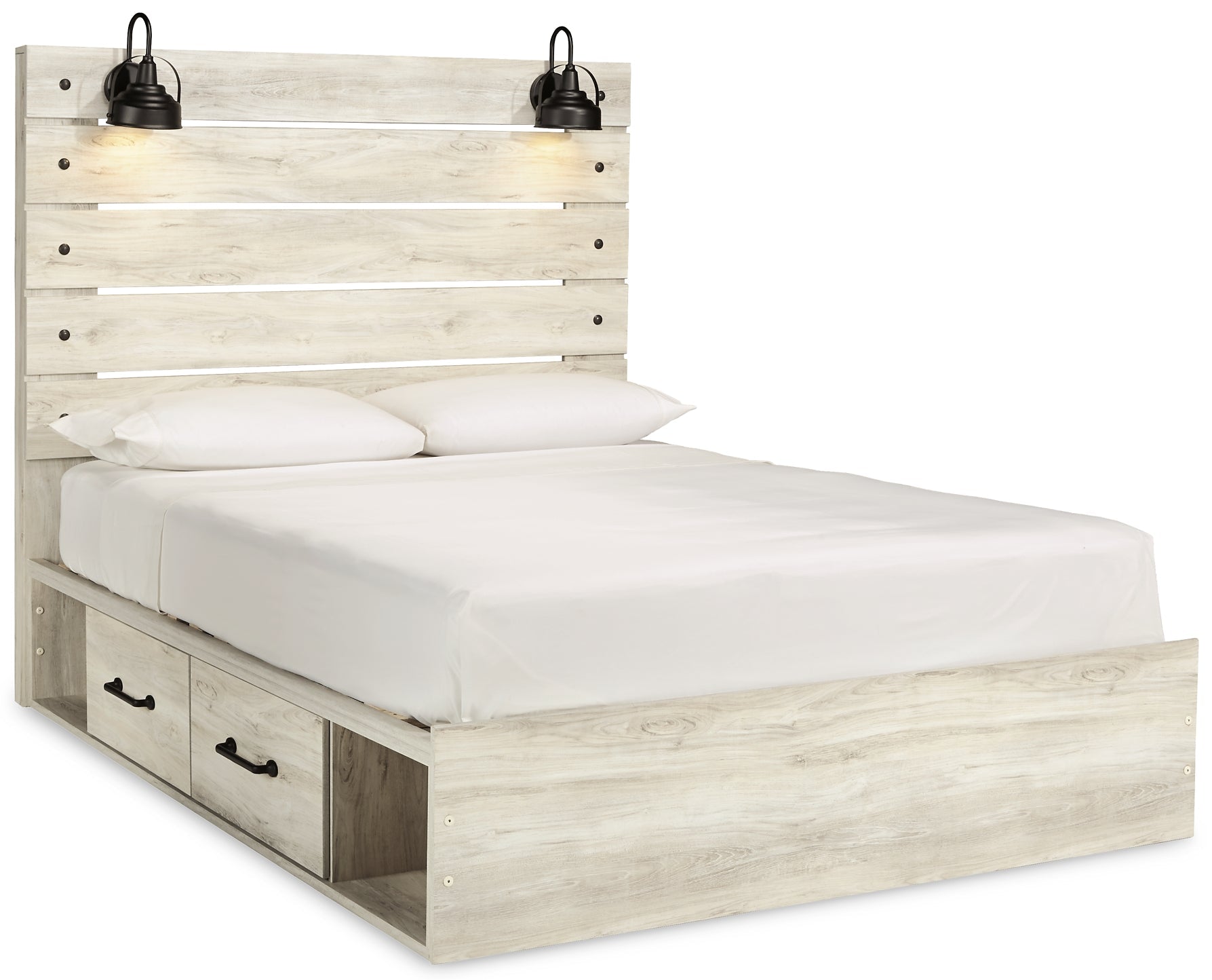 Cambeck Queen Panel Bed with 4 Storage Drawers with Dresser Smyrna Furniture Outlet