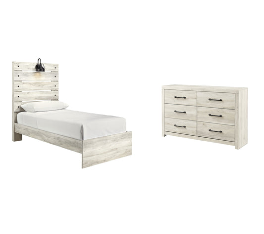 Cambeck Twin Panel Bed with Dresser Smyrna Furniture Outlet