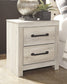 Cambeck Twin Panel Bed with Mirrored Dresser and 2 Nightstands Smyrna Furniture Outlet