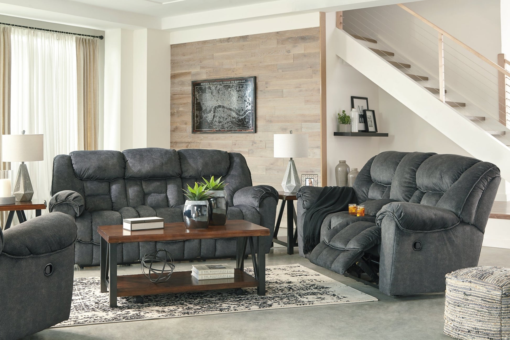 Capehorn Sofa, Loveseat and Recliner Smyrna Furniture Outlet