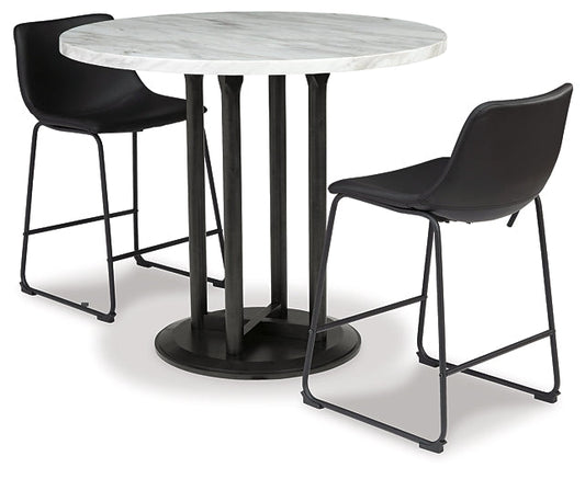 Centiar Counter Height Dining Table and 2 Barstools Smyrna Furniture Outlet
