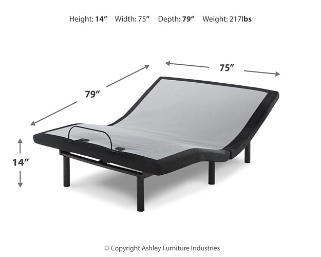 Chime 8 Inch Memory Foam Mattress with Adjustable Base Smyrna Furniture Outlet