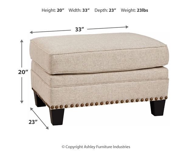 Claredon Ottoman Smyrna Furniture Outlet