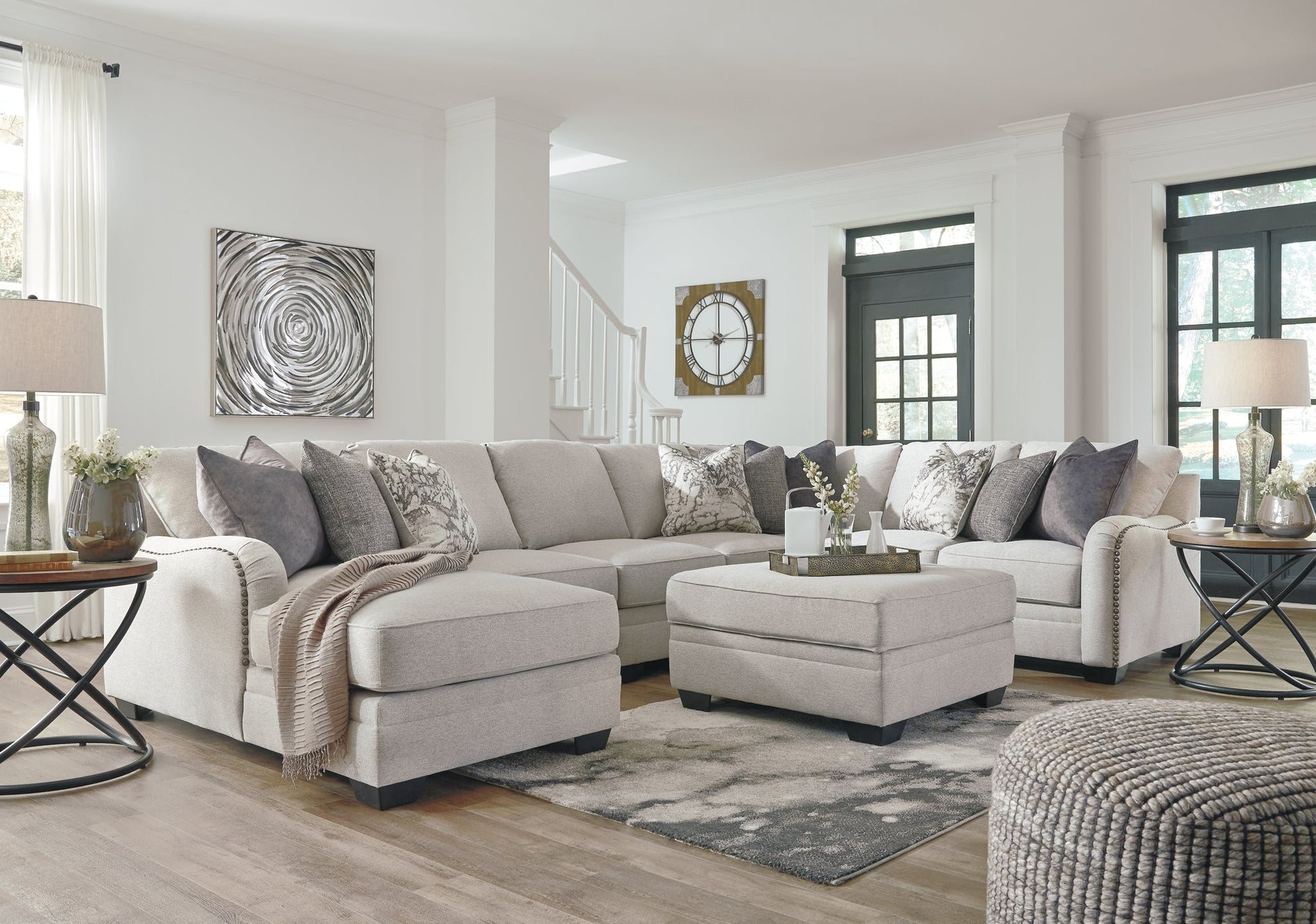 Dellara 5-Piece Sectional with Ottoman Smyrna Furniture Outlet