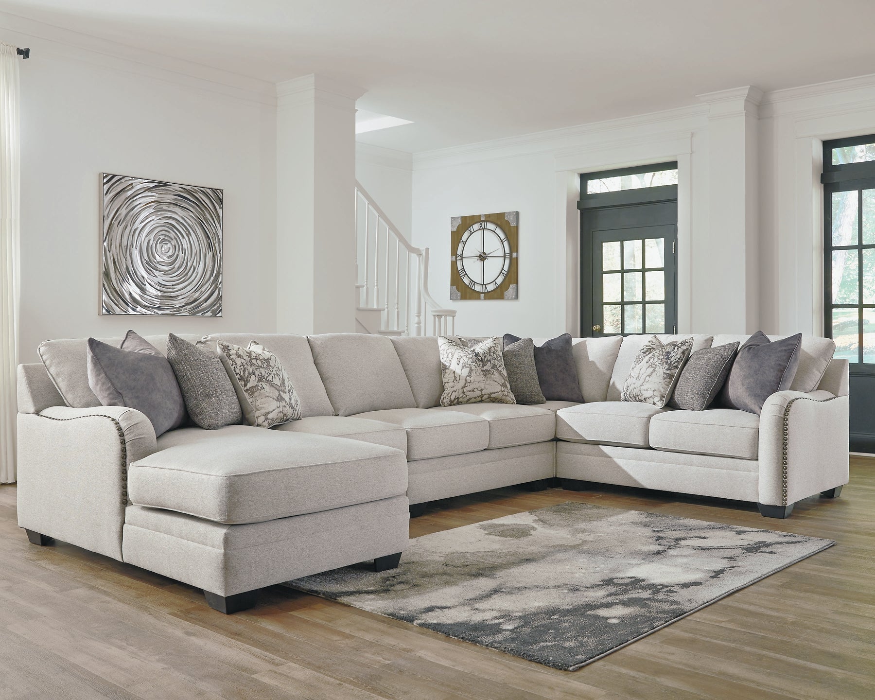 Dellara 5-Piece Sectional with Ottoman Smyrna Furniture Outlet