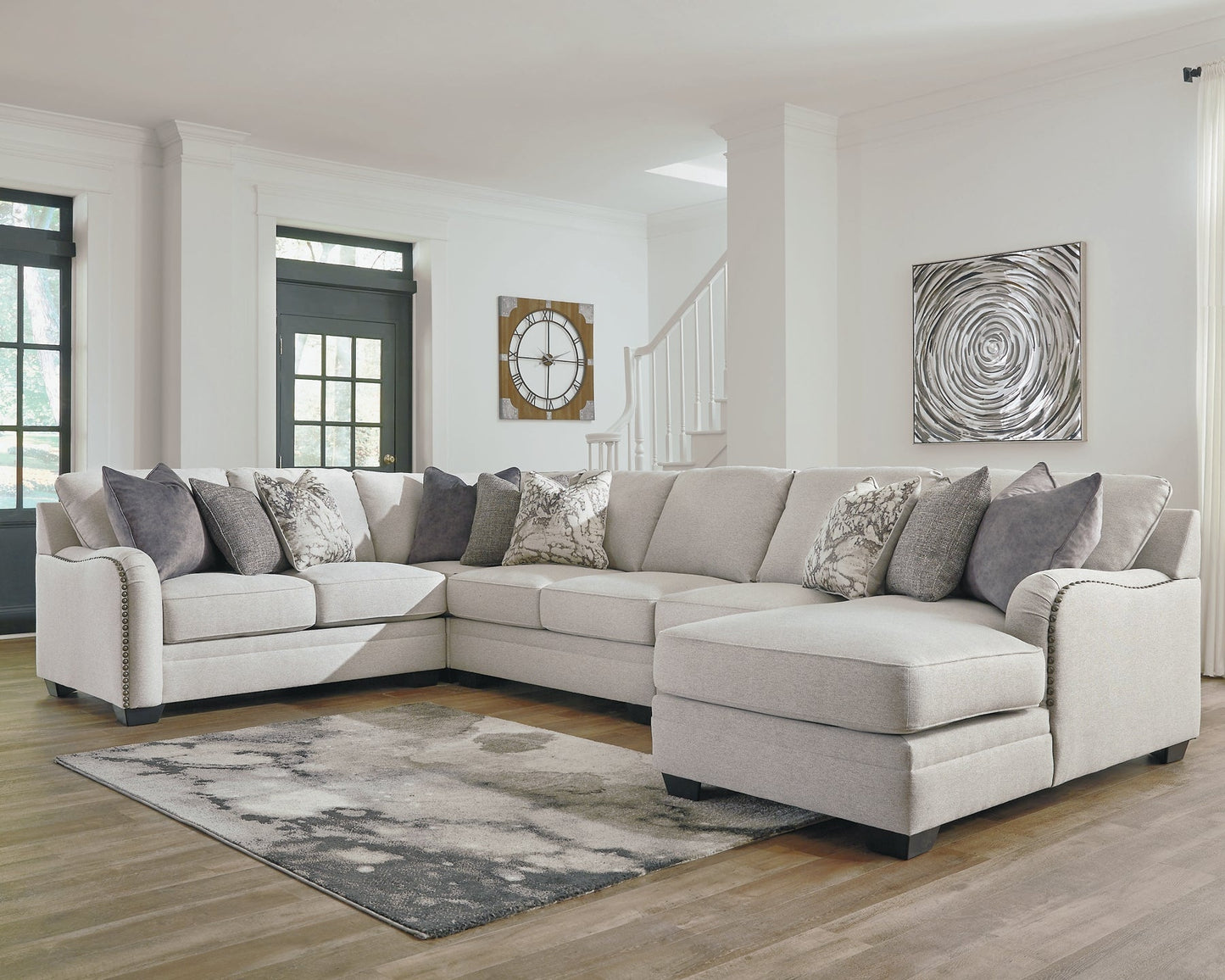 Dellara 5-Piece Sectional with Ottoman Smyrna Furniture Outlet