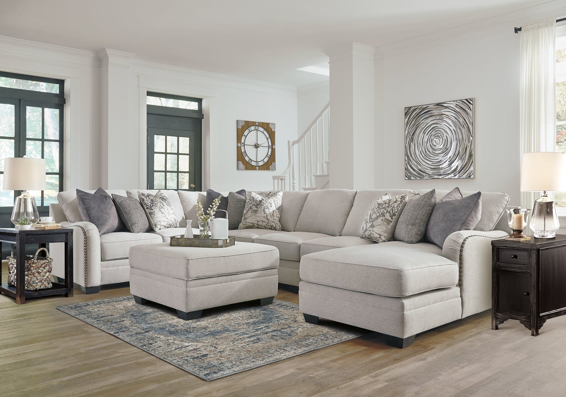 Dellara 5-Piece Sectional with Ottoman Smyrna Furniture Outlet