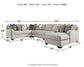 Dellara 5-Piece Sectional with Ottoman Smyrna Furniture Outlet