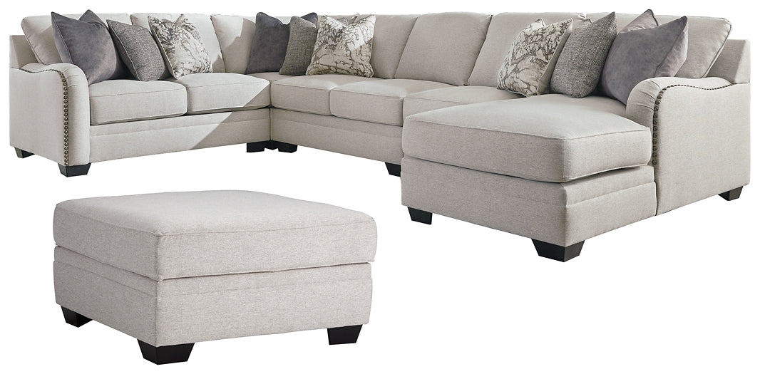 Dellara 5-Piece Sectional with Ottoman Smyrna Furniture Outlet