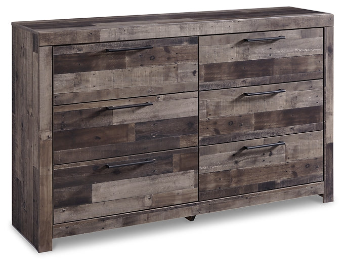 Derekson Full Panel Bed with 2 Storage Drawers with Dresser Smyrna Furniture Outlet