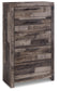 Derekson Full Panel Headboard with Mirrored Dresser and Chest Smyrna Furniture Outlet