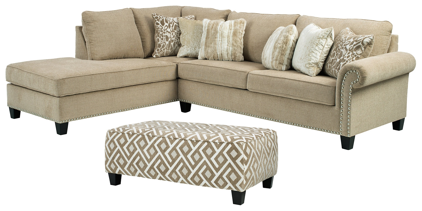 Dovemont 2-Piece Sectional with Ottoman Smyrna Furniture Outlet