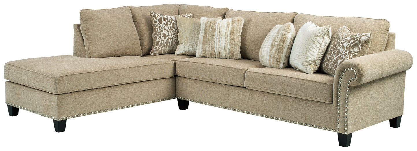 Dovemont 2-Piece Sectional with Ottoman Smyrna Furniture Outlet