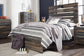 Drystan Full Panel Bed with 4 Storage Drawers with Mirrored Dresser and 2 Nightstands Smyrna Furniture Outlet