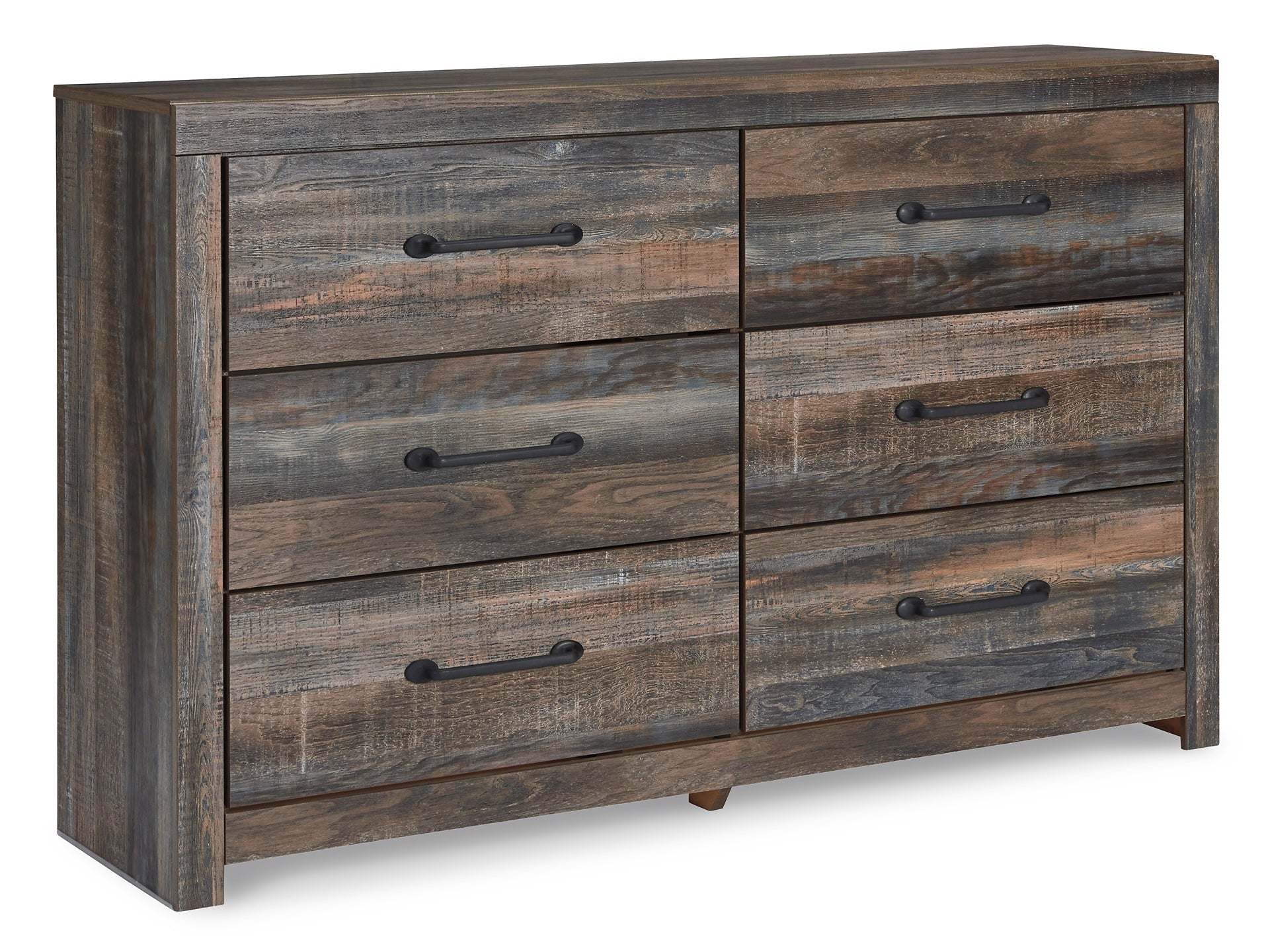 Drystan King Panel Bed with 2 Storage Drawers with Dresser Smyrna Furniture Outlet