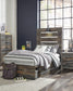 Drystan Twin Panel Bed with 4 Storage Drawers with Mirrored Dresser Smyrna Furniture Outlet