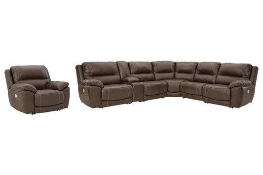 Dunleith 6-Piece Sectional with Recliner Smyrna Furniture Outlet